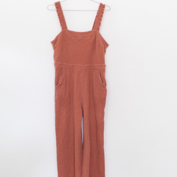Madewell Texture & Thread Ruffle-Strap Jumpsuit Size 6 - Picture 2 of 4